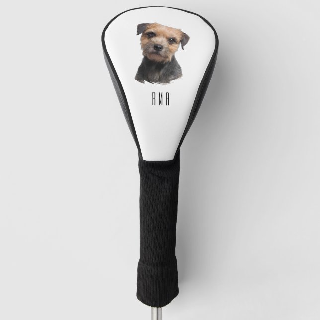 Border Terrier Golf Headcover (Vorderseite)