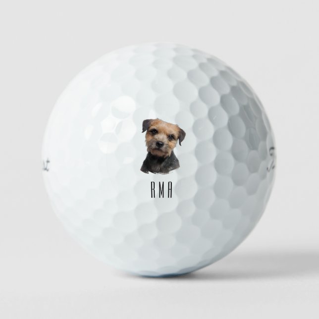 Border Terrier Golfball (Vorderseite)