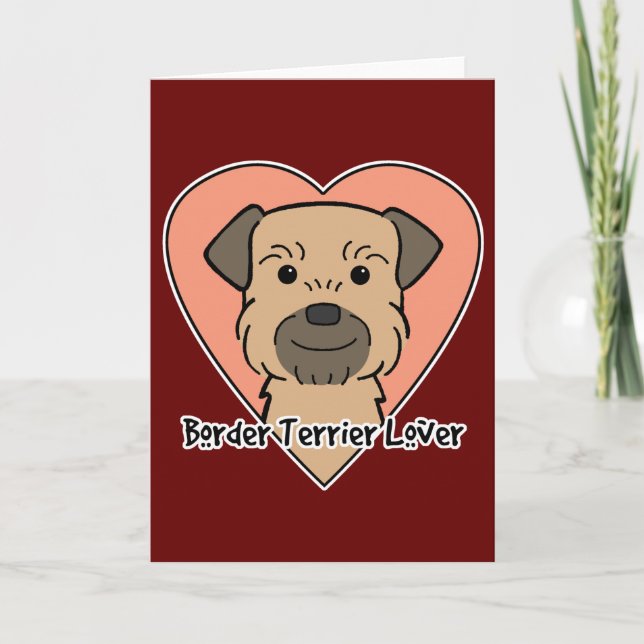 Border Terrier Lover Karte (Vorderseite)