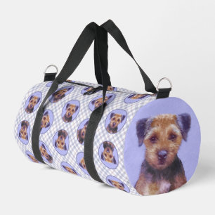 Border Terrier Malerei Süße Original Haustier Hund Duffle Bag