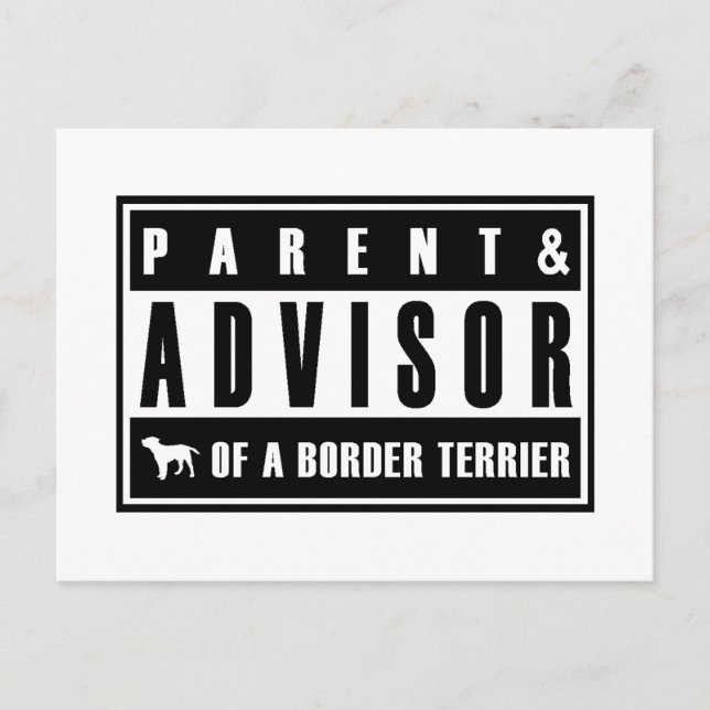 Border Terrier Postkarte (Vorderseite)