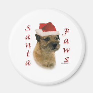 Border Terrier Santa Paws Magnet