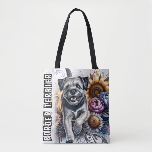 Border Terrier Tasche (Vorderseite)