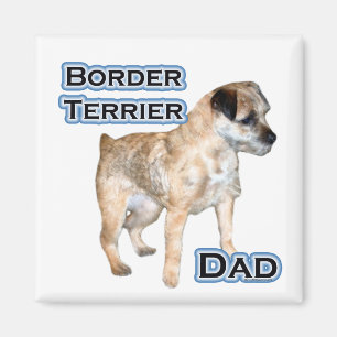 Border Terrier Vater 4 - Magnet