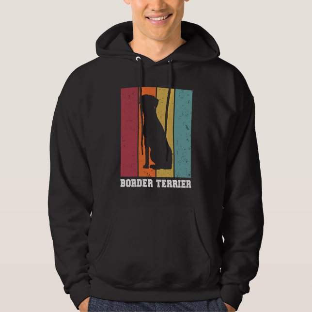 Border Terrier Vintage  1 Hoodie (Vorderseite)