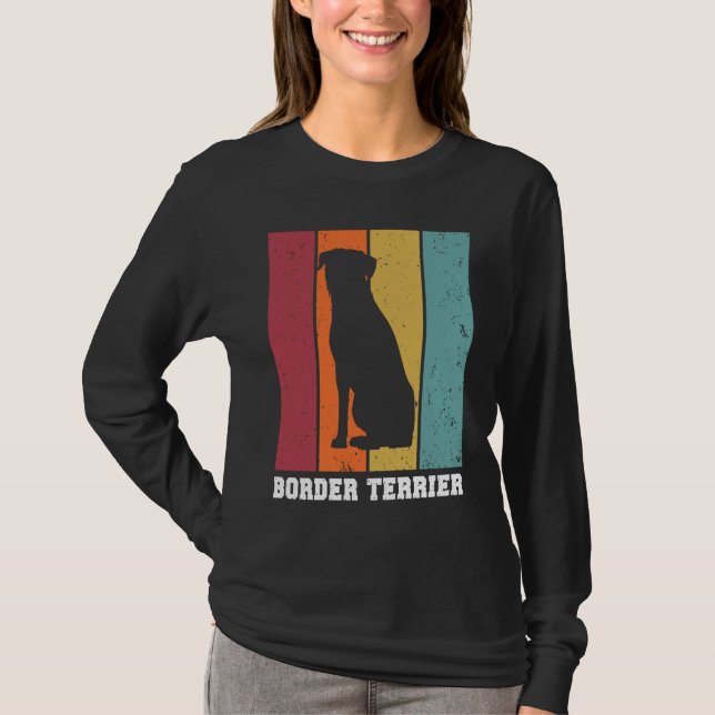 Border Terrier Vintage  1 T-Shirt (Vorderseite)