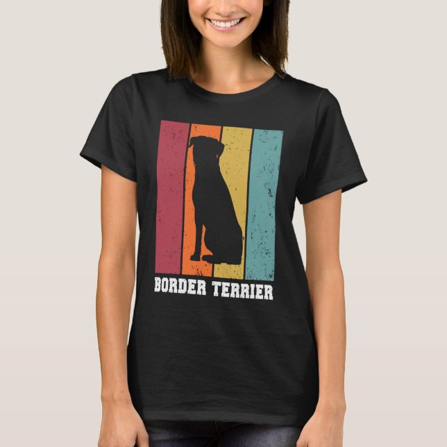 Border Terrier Vintage  1 T-Shirt (Vorderseite)