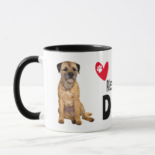 Border Terrier Zweibeiniger-Vater Tasse