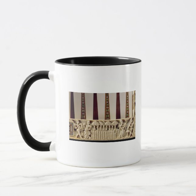 Borderbackgammon Brett, das Paare Liebhaber Tasse (Links)