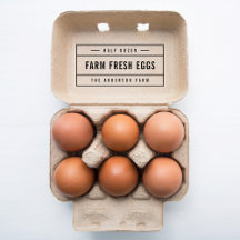 Bordered Bold Farm Fresh Eggs