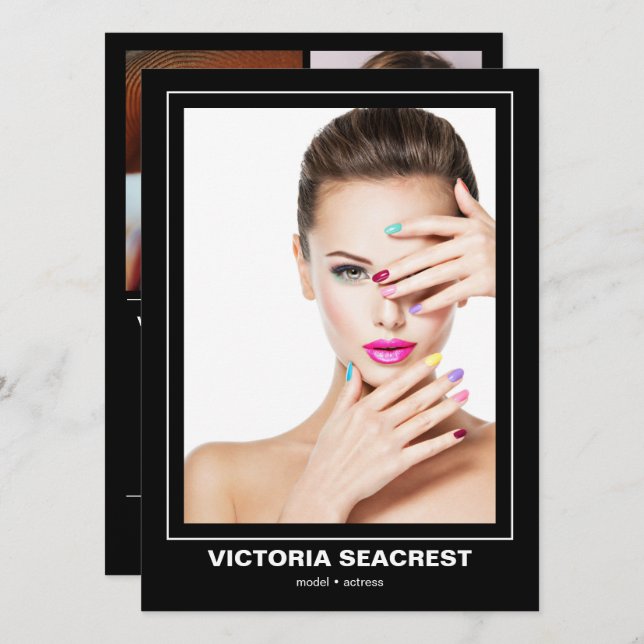 Borderline 4 Doppelseitige Modell-Comp-Karte Ankündigung (Vorne/Hinten)