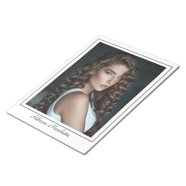 Borderline Actor Talent Photo Notepad Notizblock (angewinkelt)