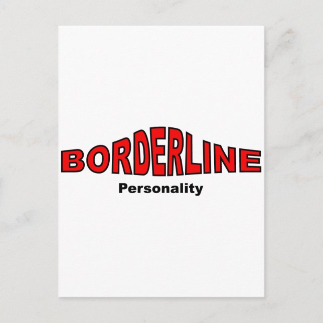 Borderline-Persönlichkeitsstörung Postkarte (Vorderseite)