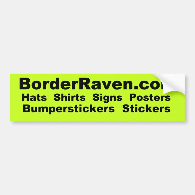 BorderRaven.com-Autoaufkleber Autoaufkleber (Vorne)