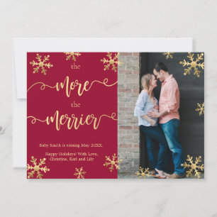 Bordo Photo Cartes de Faire-part de grossesse de N
