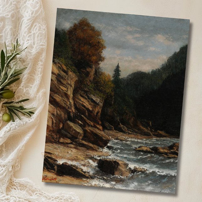 Bords du lac Léman - Gustave Courbet Postkarte (Von Creator hochgeladen)