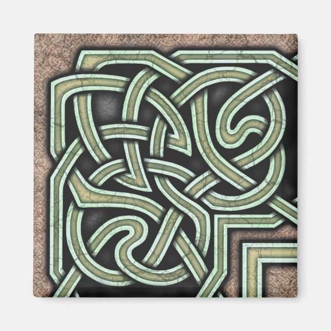 Bordure B, aimant de coin vert (Devant)