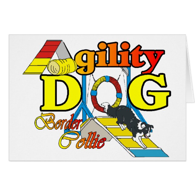 Bordure Collie Cadeaux d'agilité (Devant horizontal)