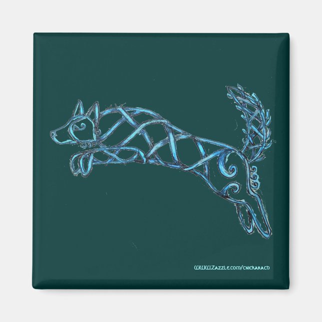 Bordure Collie Knot, aimant (Devant)