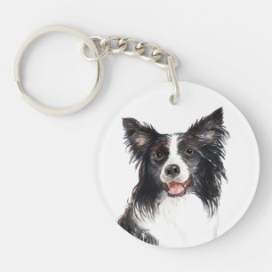Bordure d'aquarelle Collie