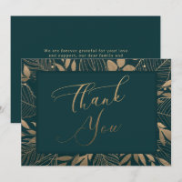 Bordure de feuillage doré Merci