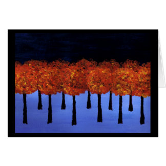 Bordure de la forêt orange