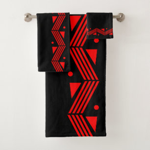 Bordure déco en rouge et noir