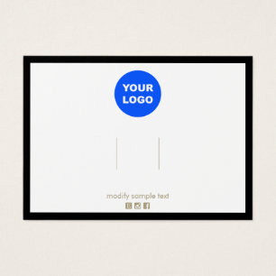 Bordure noire Ajouter Logo Hair Bow Display Card