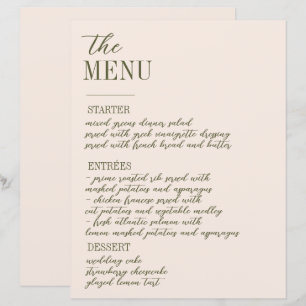 Bordure ornée victorienne avec menu Weddi Fleur sa