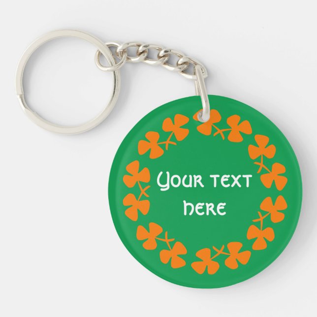 Bordure Shamrock orange Ajouter un texte (Devant)