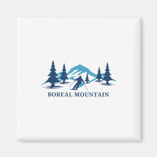 Boreal Berg California Skigebiet Skifahren Skifahr Magnet