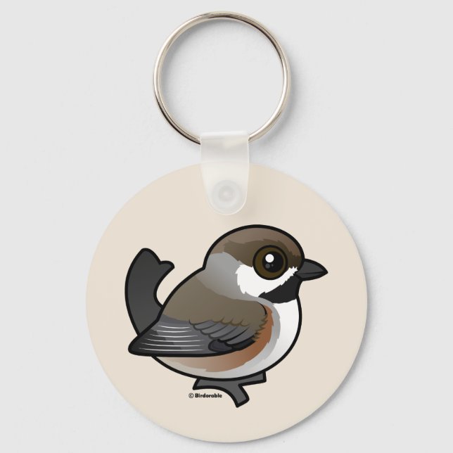 Boreal Chickadee Schlüsselanhänger (Vorderseite)