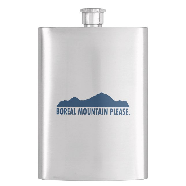 Boreal Mountain California Bitte Flachmann (Vorderseite)