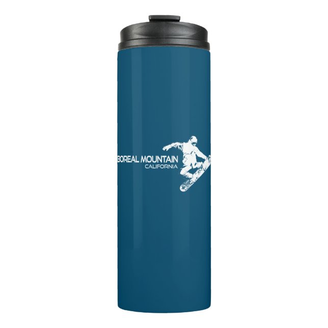 Boreal Mountain California Snowboarder Thermosbecher (Vorderseite)