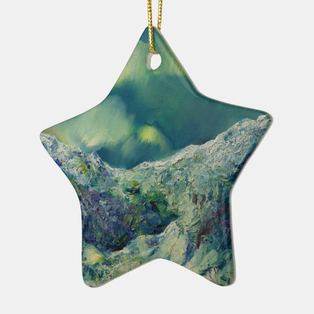 Borealis Dance Keramik Ornament (Links)