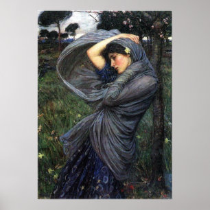 Boreas Pre-Raphaelite Poster von John W. Wasserhau