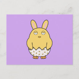 Bored Bunny Chick Postkarte