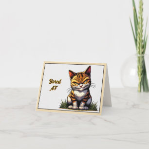Bored Cat Karte