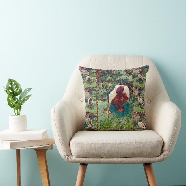 Bored Duck Foto Collage, Cushion Kissen (Stuhl )