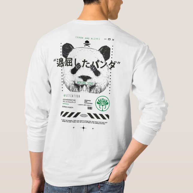 Bored Panda Streetwear T-Shirt (Rückseite)