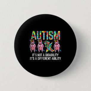 Boredkoalas Autismus-Bewusstsein Einhorn Dab - Uni Button