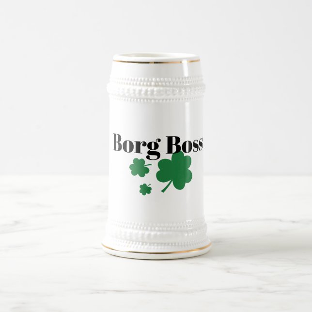 Borg Boss Irish Beer Stein - Perfect Gift Bierglas (Mittel)