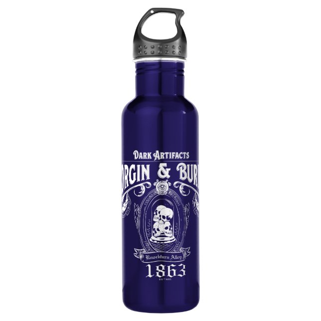 BORGIN & BURKES™ Dark Artifakte Store Grafik Edelstahlflasche (Vorderseite)