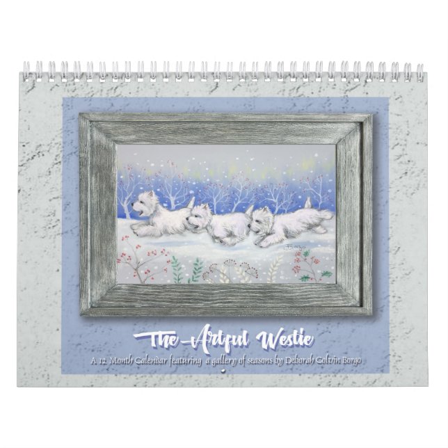 Borgo's The Artful Westie 2025 Calendar Kalender (Titelbild)