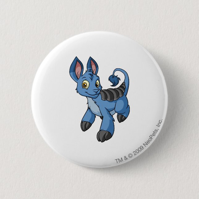 Bori Blau Button (Vorderseite)
