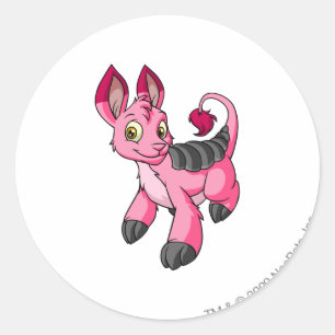 Bori Pink Runder Aufkleber
