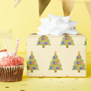Borica Weihnachtsbaum-Flagge Geschenkpapier