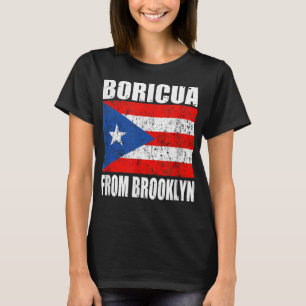 Boricua aus Brooklyn New york puerto ricanische Fl T-Shirt