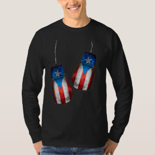 Boricua Boxers Boxing Fans Gloves Puerto Rico Fla T-Shirt