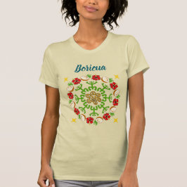 Boricua Coconut Flamboyan Wreath T - Shirt
